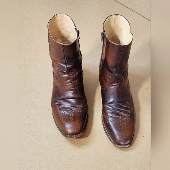 Dan Post Brown Leather Western Boots